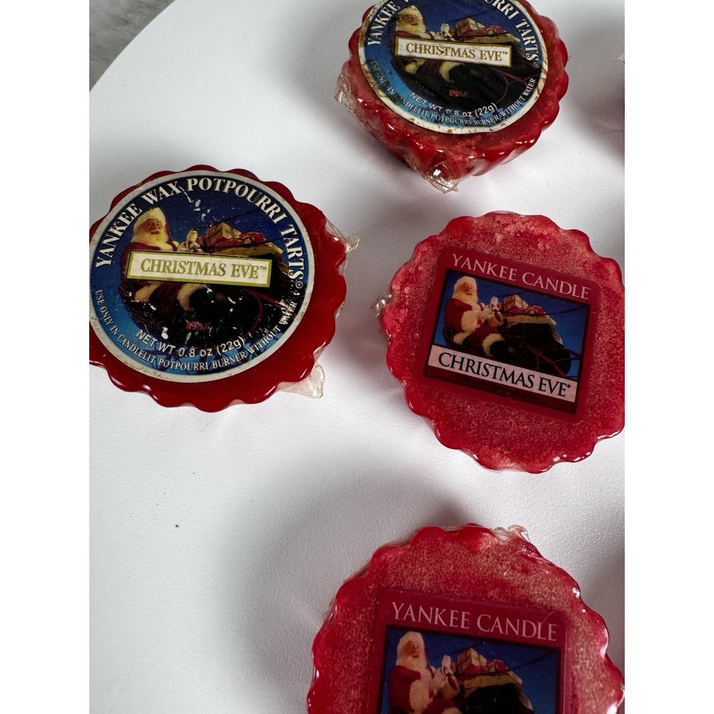 Lot Of 9 Yankee Candle Wax Potpourri Tarts CHRISTMAS EVE - Retired - NEW - Picture 5 of 7